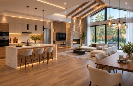 Дизайнерский ремонт домов и коттеджей под ключ